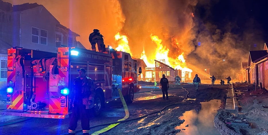 Massive fire at Phoenix housing development believed to be human-caused
