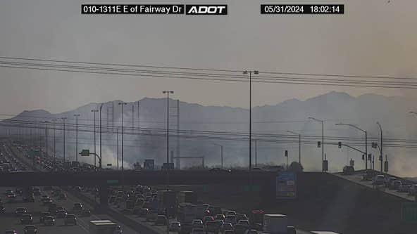 Brush fire causes delays on Interstate 10 in Avondale