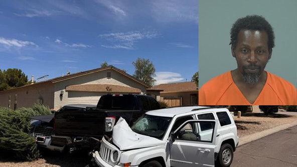 Woman's ex-boyfriend chases her through San Tan Valley neighborhood, causing several crashes, PCSO says