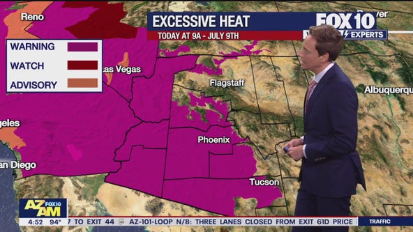 Arizona weather forecast: Excessive Heat Warning on July 4th