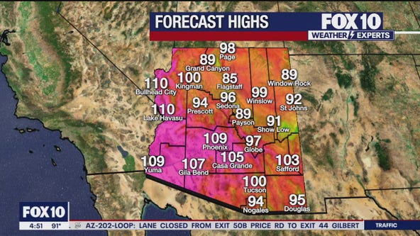 Arizona weather forecast: Mostly sunny and warm in Phoenix