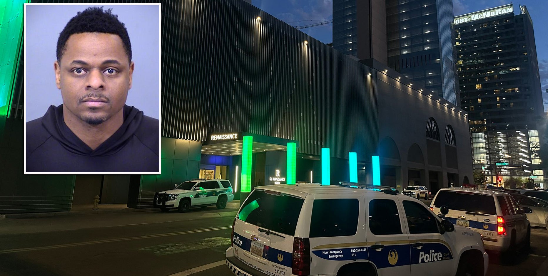 Woman found dead at Renaissance Hotel in downtown Phoenix, suspect arrested