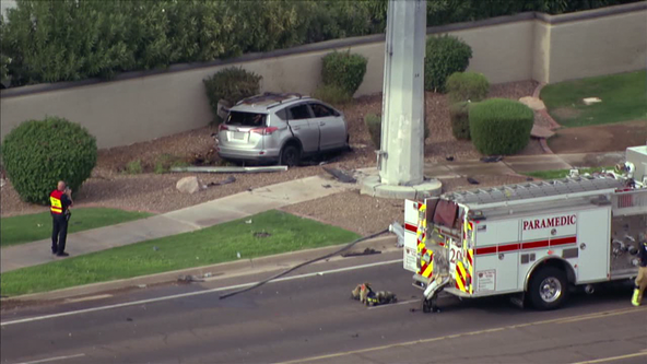 Fiery crash kills 1 person, prompts road closures: Tempe PD