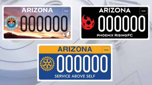 Arizona Department of Transportation offers 3 new specialty license plates