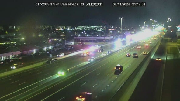 Southbound lanes on I-17 at Camelback reopened following crash, ADOT says