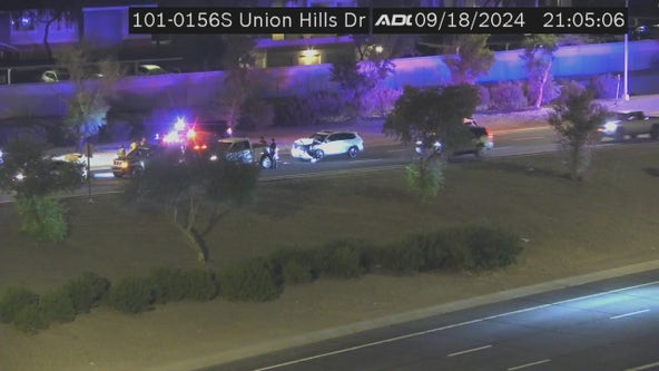 Peoria PD involved in crash on Loop 101 in Glendale, DPS says