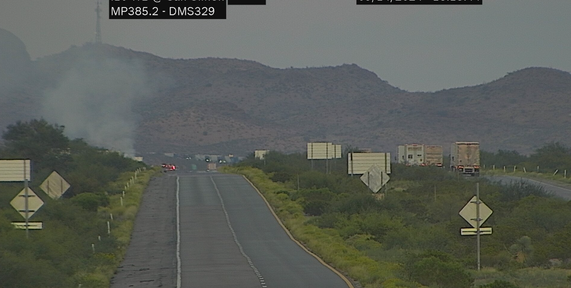 3 dead, 2 in critical condition in fiery crash near New Mexico border