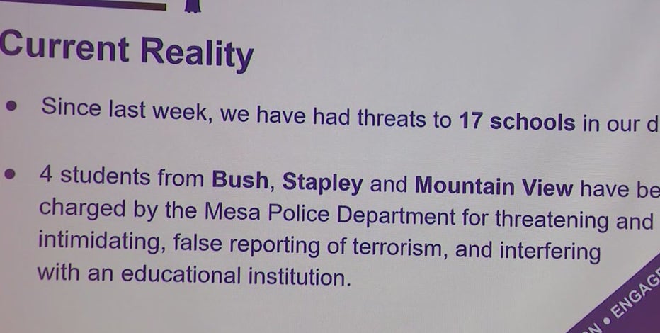 Charges to be filed against some students following threats at Mesa Public Schools