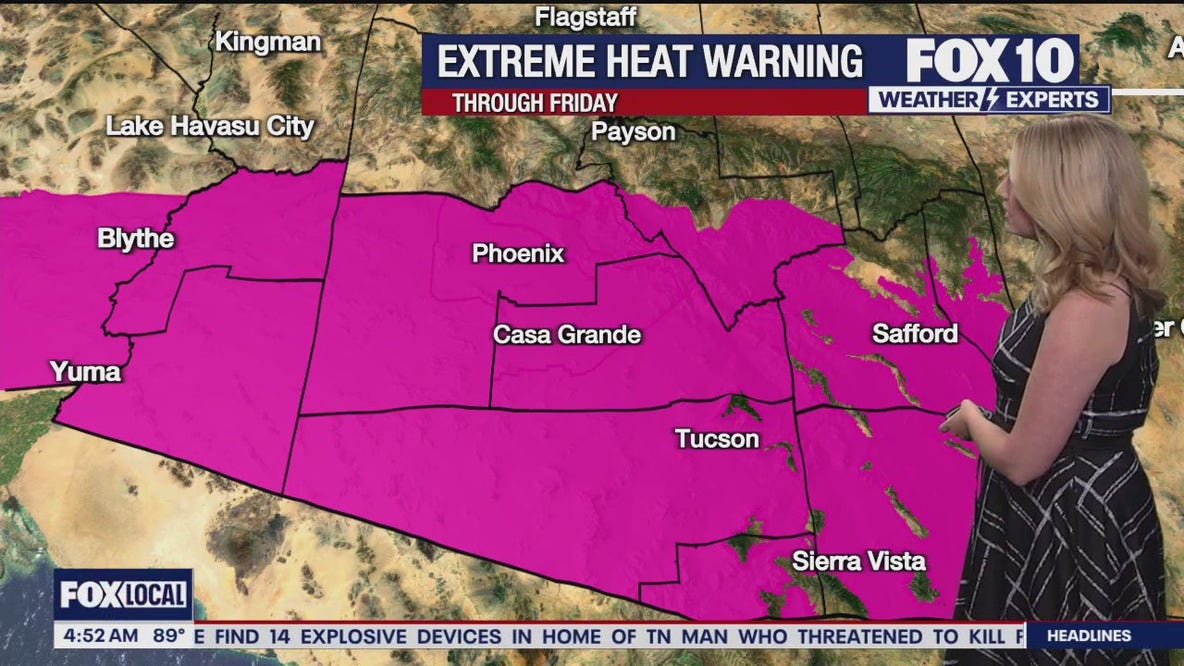 Arizona weather forecast: Extreme Heat Warning lasts through the week