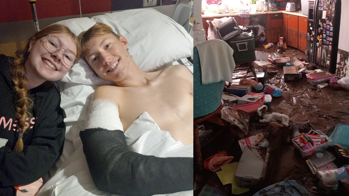 Teen saves family from Globe flood, severely injuring arm in the process