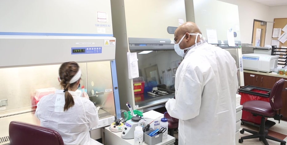Lab technician gives glimpse into COVID-19 test-kit processing lab