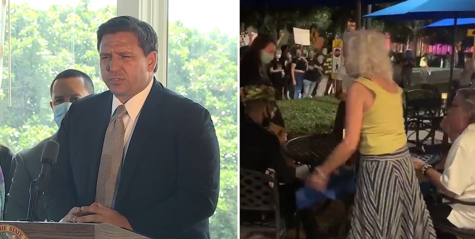 'Mobs harassing innocent people': DeSantis condemns intense confrontations by St. Pete protesters