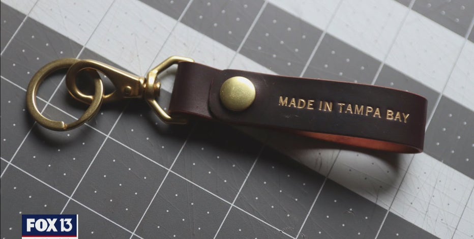 Handcrafted, luxurious leather goods made by Riverview artisan