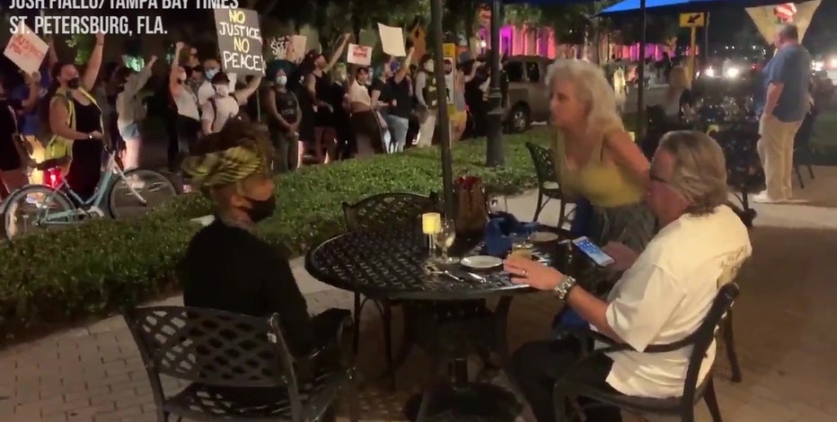 St. Pete protests become heated following Breonna Taylor grand jury decision, videos show