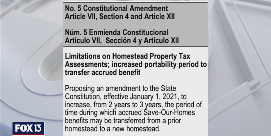 Florida Amendment 5 explained: Property tax benefit extension