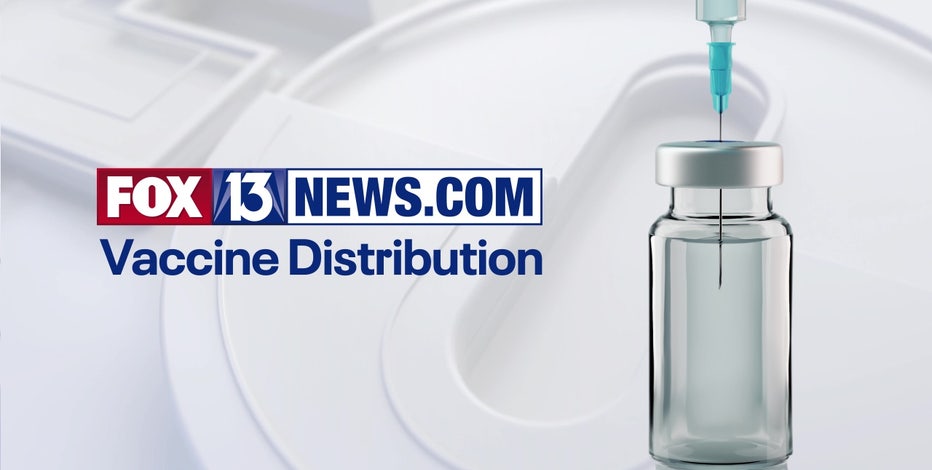 COVID-19 vaccine distribution information in Tampa Bay area counties