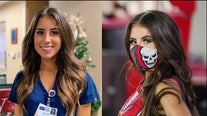Buccaneers cheerleader trades poms for scrubs as nurse at Tampa General Hospital