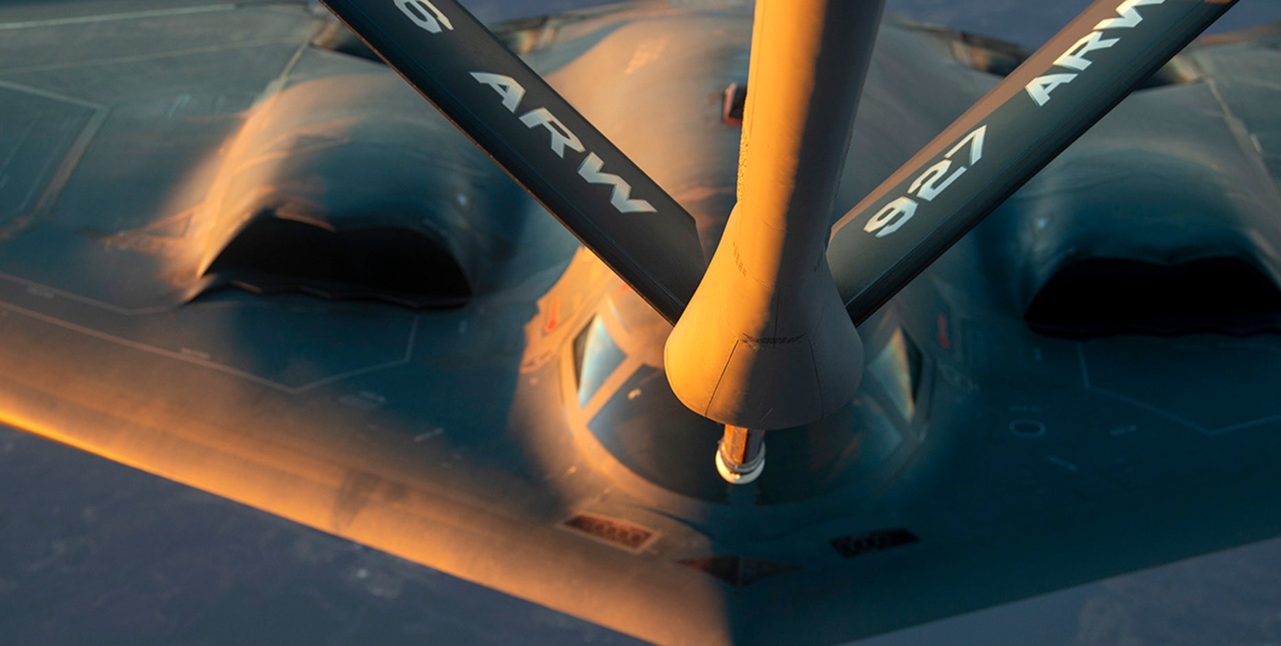 Photos: Refueling the Super Bowl flyover bombers