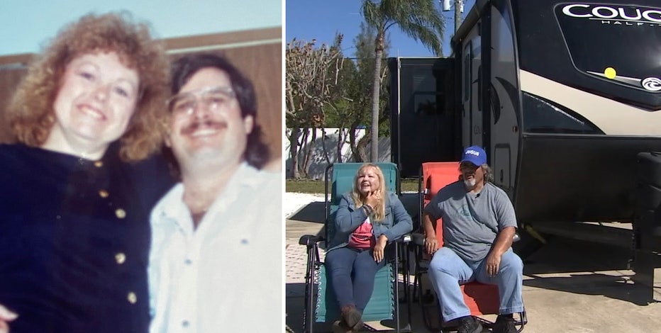 Romance on the road: Married couple traded in home for RV to travel the U.S.