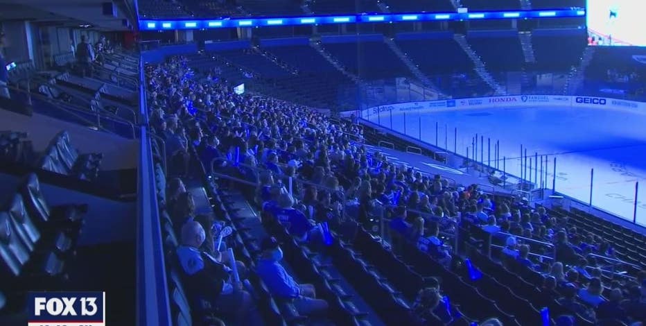 Away game brings fans to Amalie Arena to cheer on the Bolts in round two