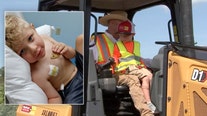 4-year-old cancer patient who loves dirt, big trucks gets dream job as construction worker for the day