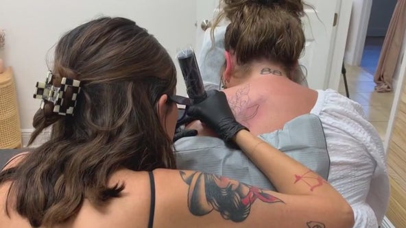 Sarasota tattoo shop helps victims cover tattoos branded on by human traffickers