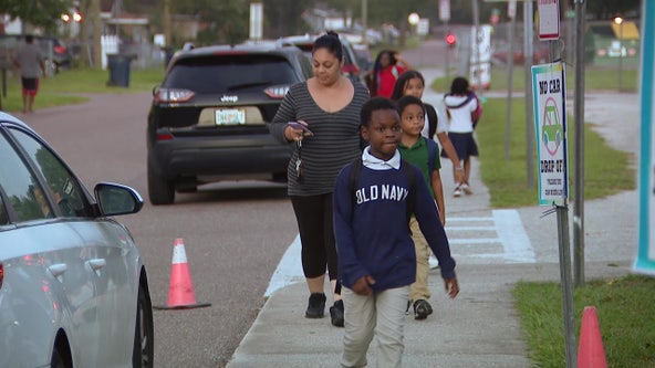 Bay Area students skip the bus to pound the pavement on National Walk to School Day