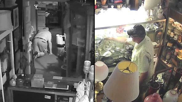 Investigators continue search for antique thief seen hiding in St. Pete store