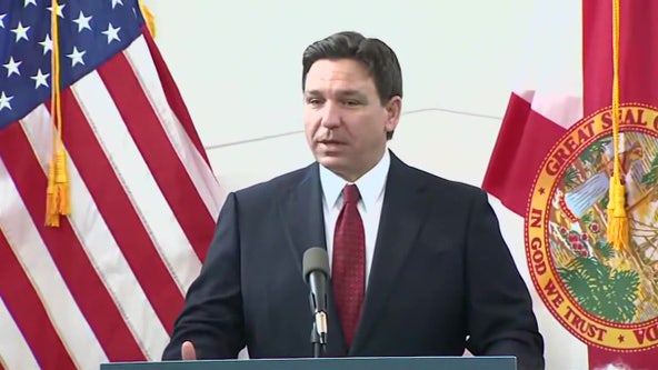 Governor DeSantis, Florida education officials speaking at Orlando elementary school