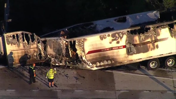Semi-truck overturns in deadly crash on US-41 in Palmetto; Southbound lanes closed