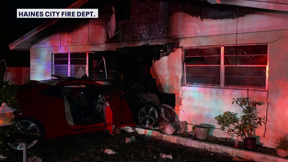 Excessive speeding likely cause in car crash that caught Haines City home on fire: Deputies