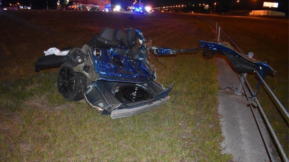 5 injured after car plows through 'active' construction zone on I-4 in Polk County