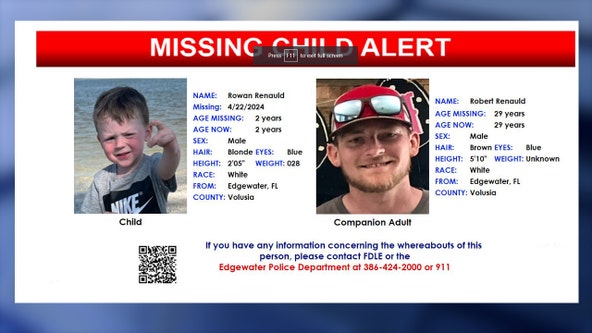 Florida Missing Child Alert issued for Rowan Renauld