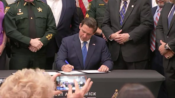 DeSantis signs 'halo bill' aimed at protecting first responders at active scenes