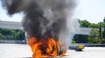 Vehicle fire on I-4 causes delays during rush hour traffic Monday evening