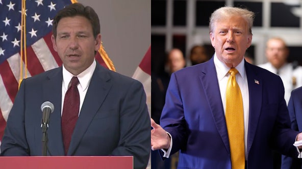 Governor Ron DeSantis is planning to raise money for Donald Trump in Florida and Texas, AP sources say