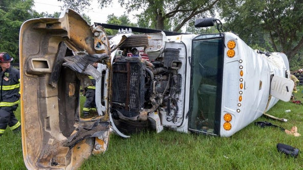 8 dead, dozens injured in crash involving bus carrying farmworkers in Marion County: FHP