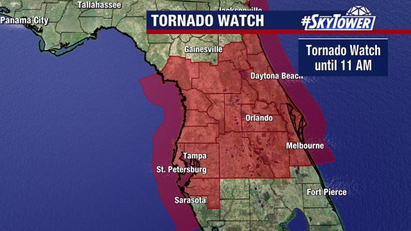Tornado Watch expires; severe thunderstorm watch in effect for most of Tampa Bay