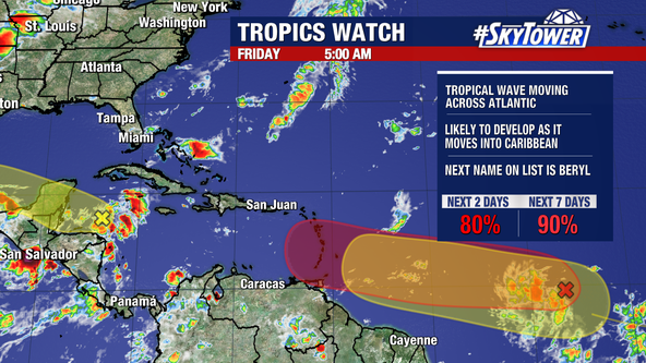 Tracking the Tropics: Atlantic disturbance could strengthen into Tropical Storm Beryl this weekend