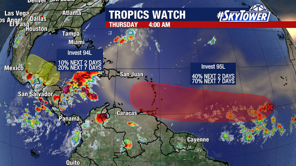 Tracking the Tropics: Invest 95L likely to become tropical depression or storm this weekend