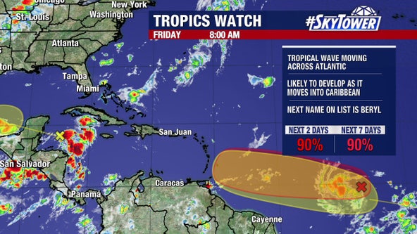 Tracking the Tropics: Atlantic disturbance could strengthen into Tropical Storm Beryl this weekend