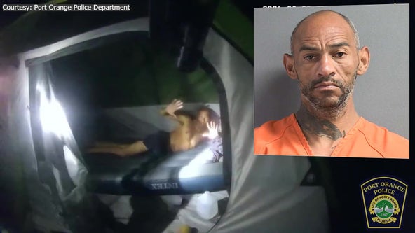 Video: Florida man accused of hitting girlfriend with handle of vodka swims to island to escape authorities