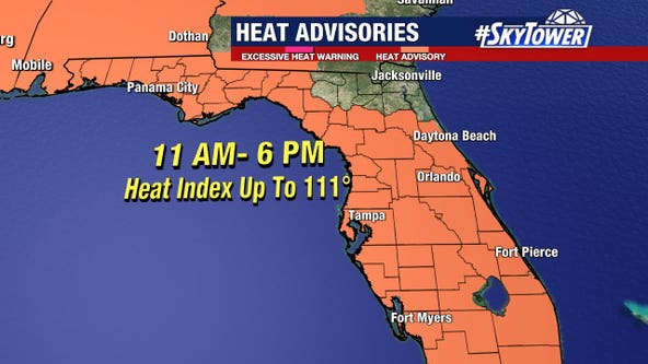 Heat advisory in effect for Tampa Bay area this 4th of July