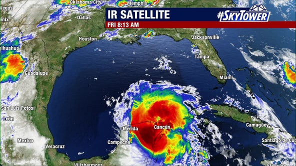 Hurricane Beryl makes landfall on Yucatan Peninsula as Cat. 2 storm