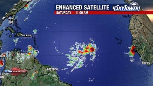 Tropical disturbance in Atlantic could form into Ernesto as odds of development increase