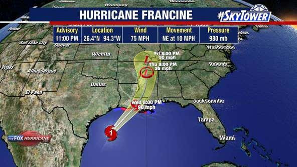 Francine becomes hurricane, likely headed for U.S. Gulf Coast: NHC