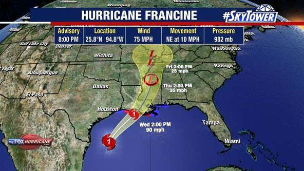 Francine becomes hurricane, likely headed for U.S. Gulf Coast: NHC