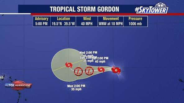 Tropical Storm Gordon forms in the Atlantic