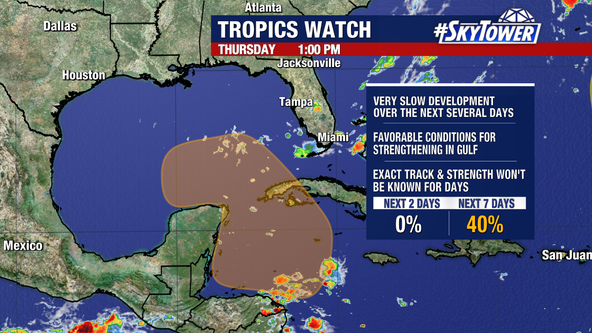 Development chances increasing in the western Caribbean and southern Gulf of Mexico