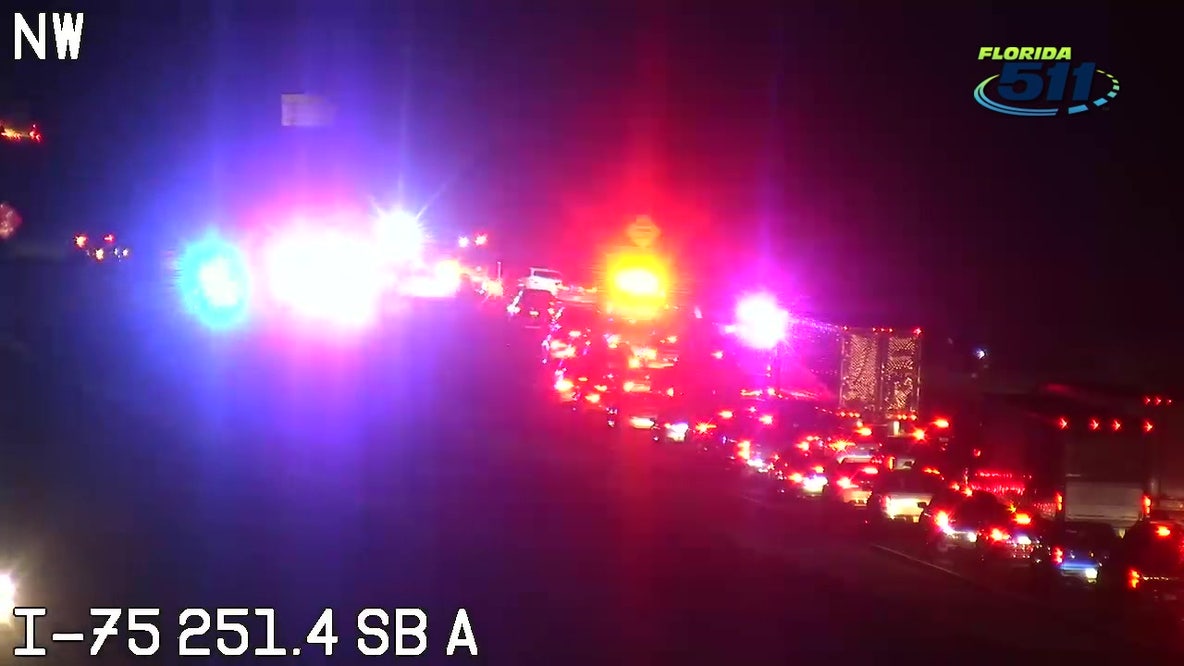 Crash causes traffic delays on I-75 in Hillsborough County
